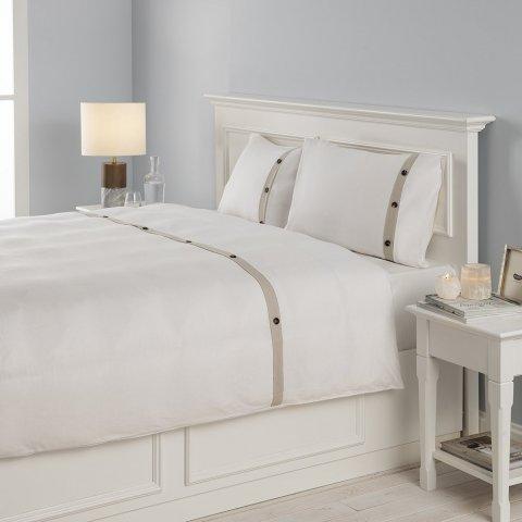 

Комплект постельного белья цвета айвори 230x220 Buco