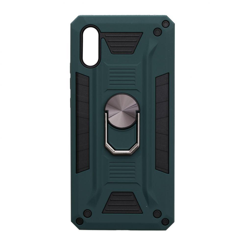 

Чехол Robot Case with ring for Xiaomi Redmi 9A Цвет Тёмно-Зелёный