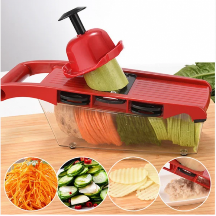 

Овощерезка для овощей и фруктов Mandoline Slicer 6 in 1 c контейнером, слайсер , терка