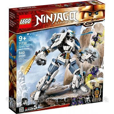 

Конструктор LEGO Ninjago Битва робота-титана Зейна 840 деталей (71738