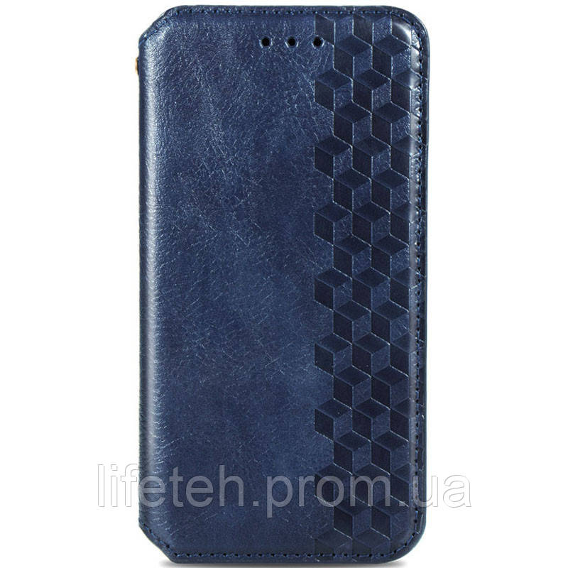 

Кожаный чехол книжка GETMAN Cubic (PU) для Huawei P Smart (2021) / Y7a, Синий