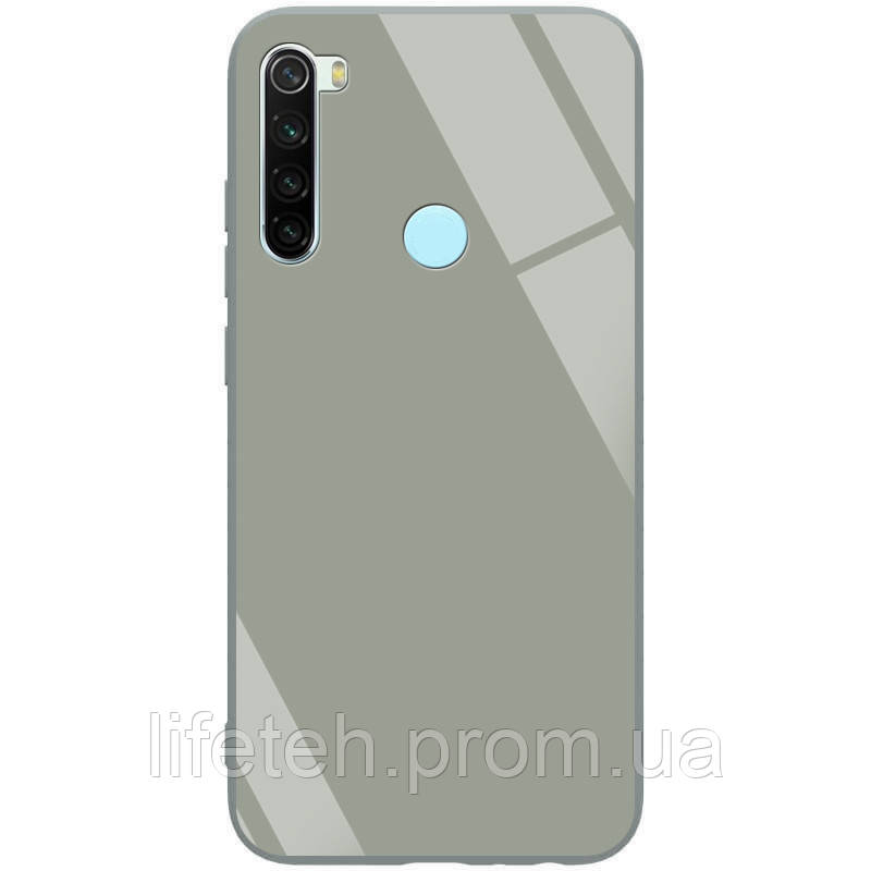 

TPU+Glass чехол GLOSSY для Xiaomi Redmi Note 8, Зеленый / pine green