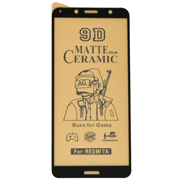 

Matte Ceramic Glass for Xiaomi Redmi 7A Black, Черный