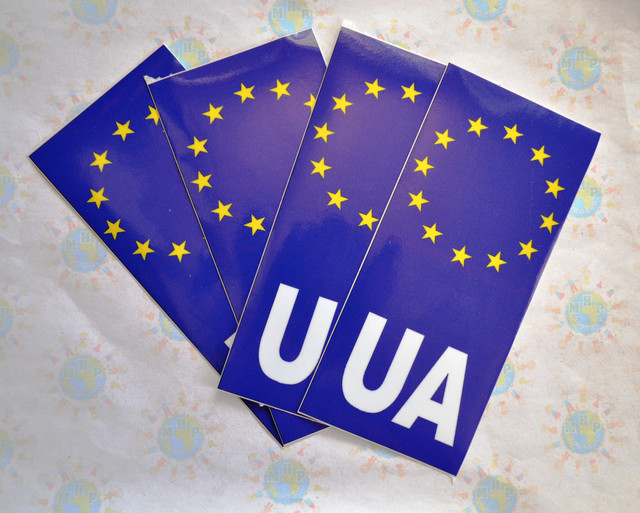 Наклейка на багажник авто Евросоюз