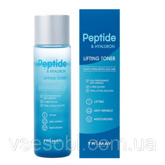 

Лифтинг тонер с пептидами и гиалуроновой кислотой Trimay Peptide & Hyaluron Lifting Toner 200 ml