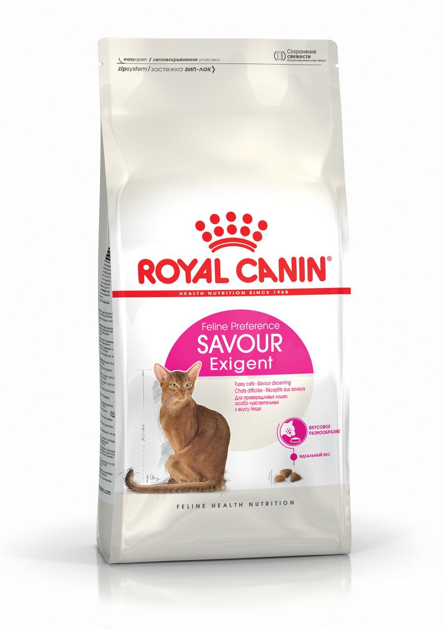 

Royal Canin Savour Exigent, для кошек от 1 до 7 лет, привередливых к вкусовым качествам рациона, 4 кг