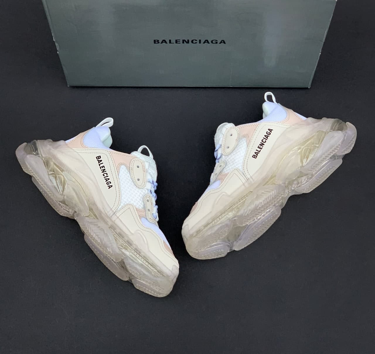

Кроссовки Balenciaga Triple S Clear Sole White Beige 39, Разноцвет