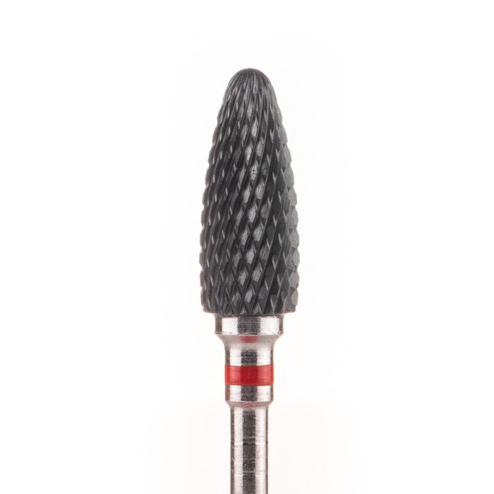 

Фреза керамическая Nail Drill для снятия гель-лака (Кукуруза) - В640 701 черная (красная насечка)