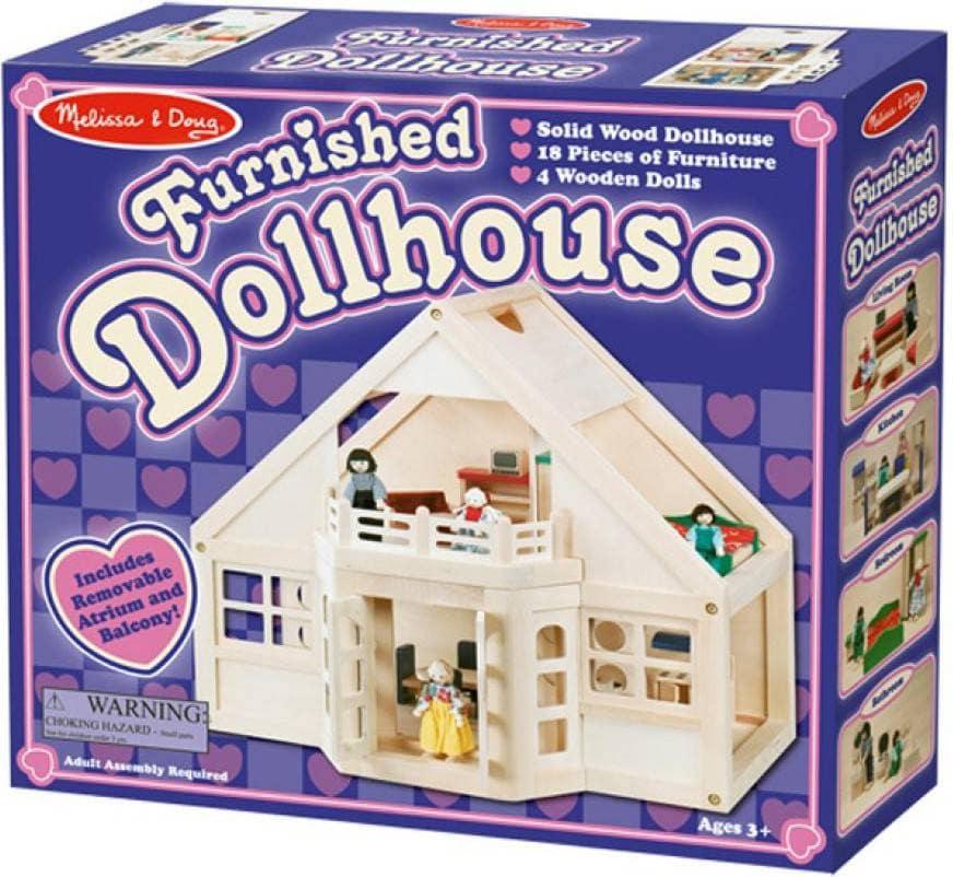 

Мебльований Ляльковий Дерев'яний Будиночок Melissa&Doug (MD795)