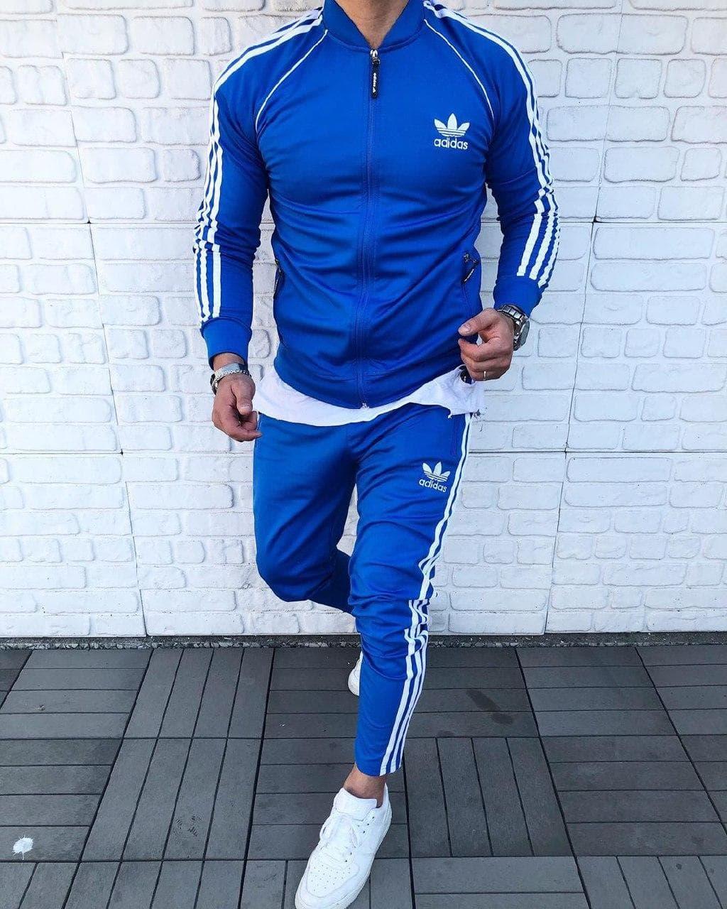 

Мужской спортивный костюм ADIDAS Blue / Адидас Синий XL