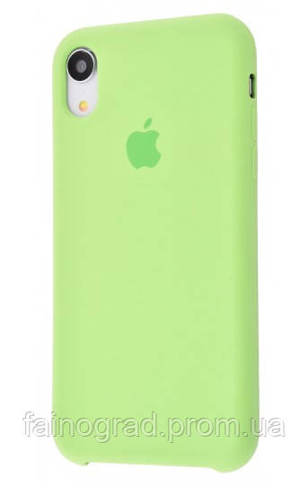 

Силиконовый чехол Grand для Apple iPhone XR OEM Light Green NC-17765-Mint-Gum, КОД: 1283499