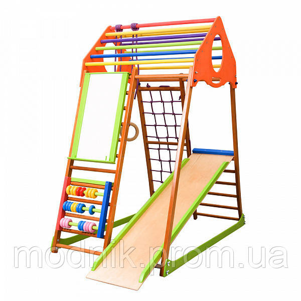 

Детский спортивный комплекс для дома SportBaby KindWood Plus, КОД: 2376661, Разноцветный