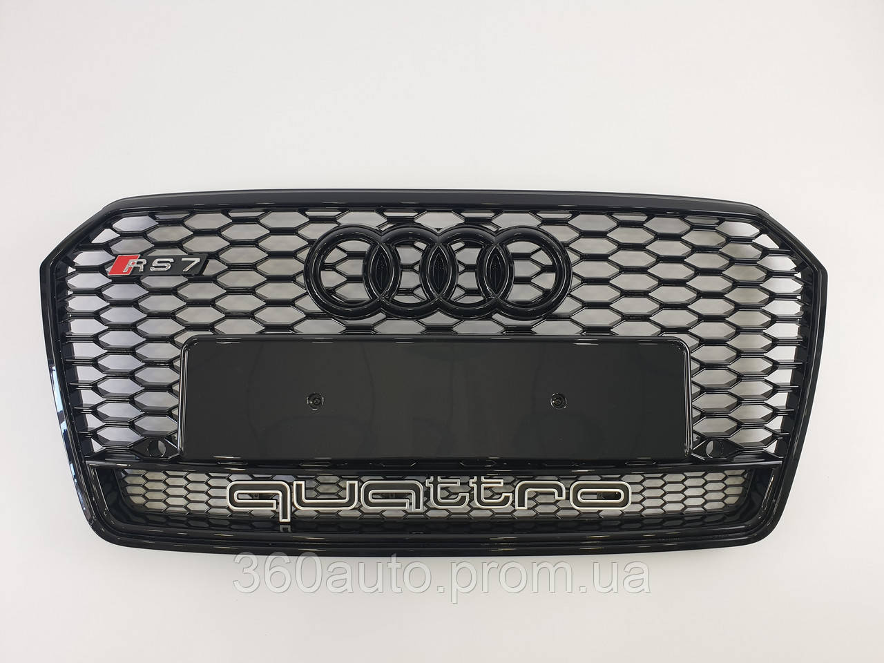 

Решетка радиатора Audi A7 RS7 16-18г all black Quattro