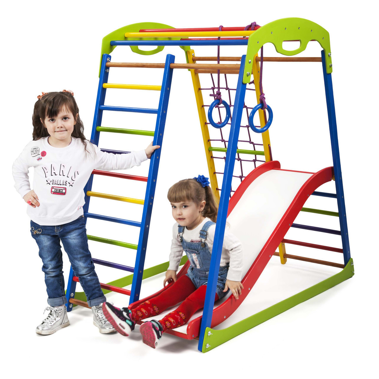 

Детский спортивный комплекс для дома SportBaby SportWood Plus 1, КОД: 2376669, Разноцветный