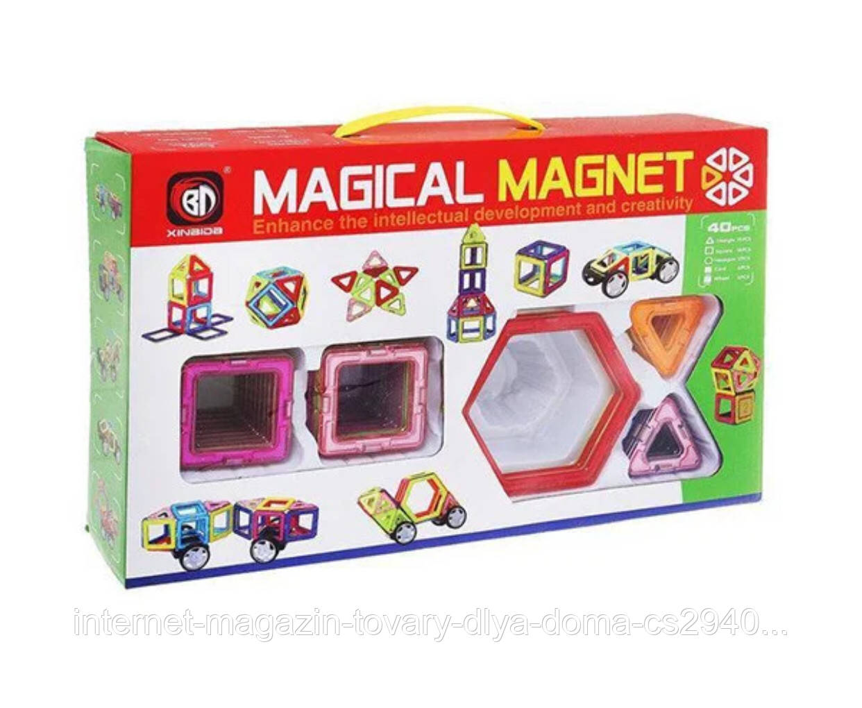 

Магнитный конструктор Magical Magnet 40 деталей