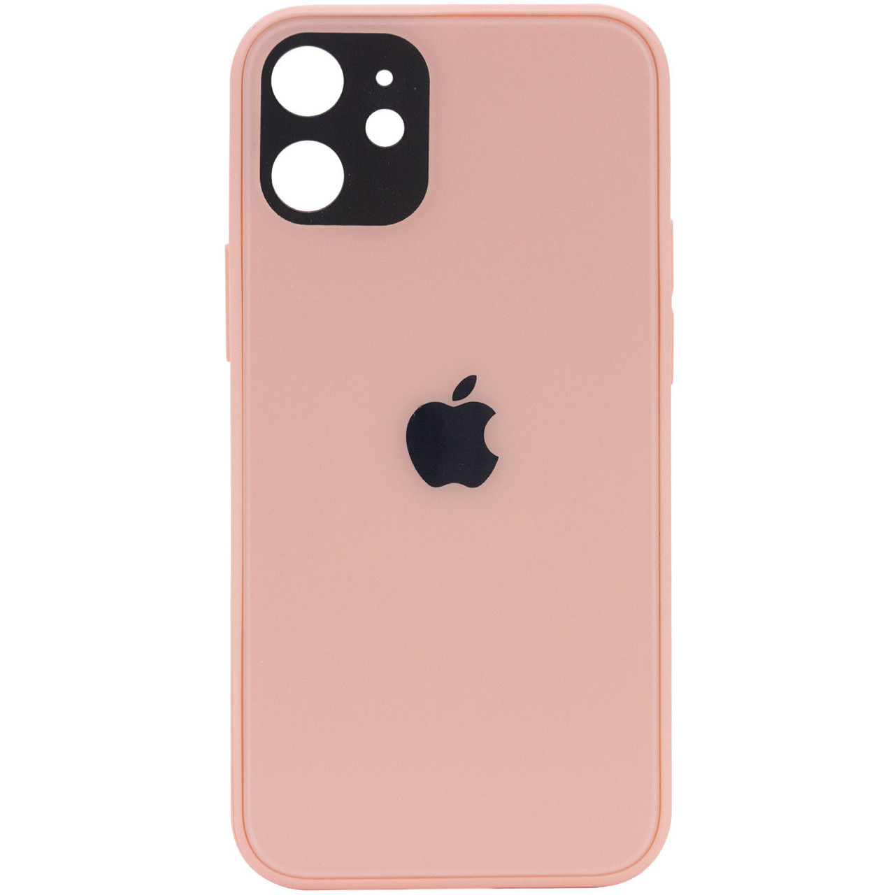 

TPU+Glass чехол GLOSSY Logo Full camera для Apple iPhone 12 mini (5.4"), Розовый