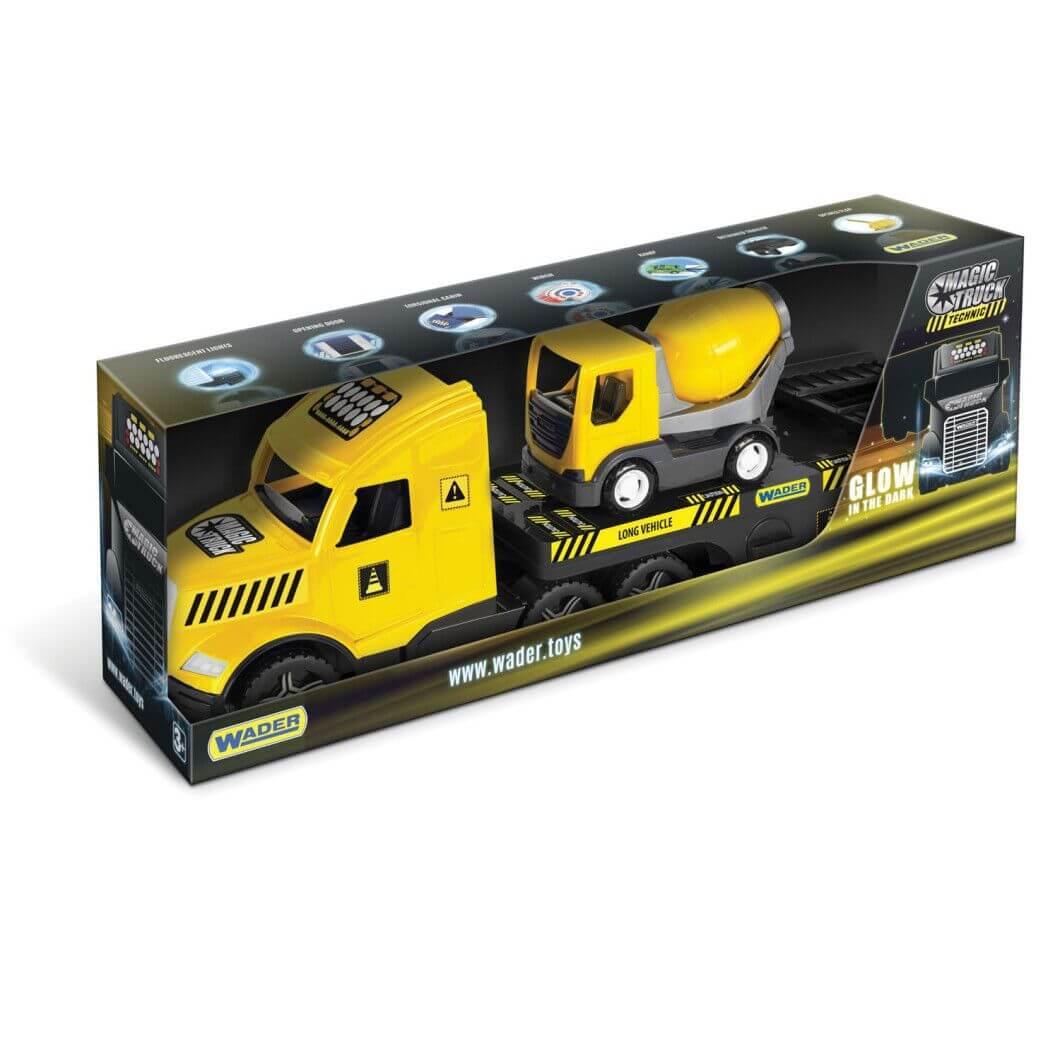 

Грузовик с бетономешалкой Wader Magic Truck Technic желтый с черным (36460)