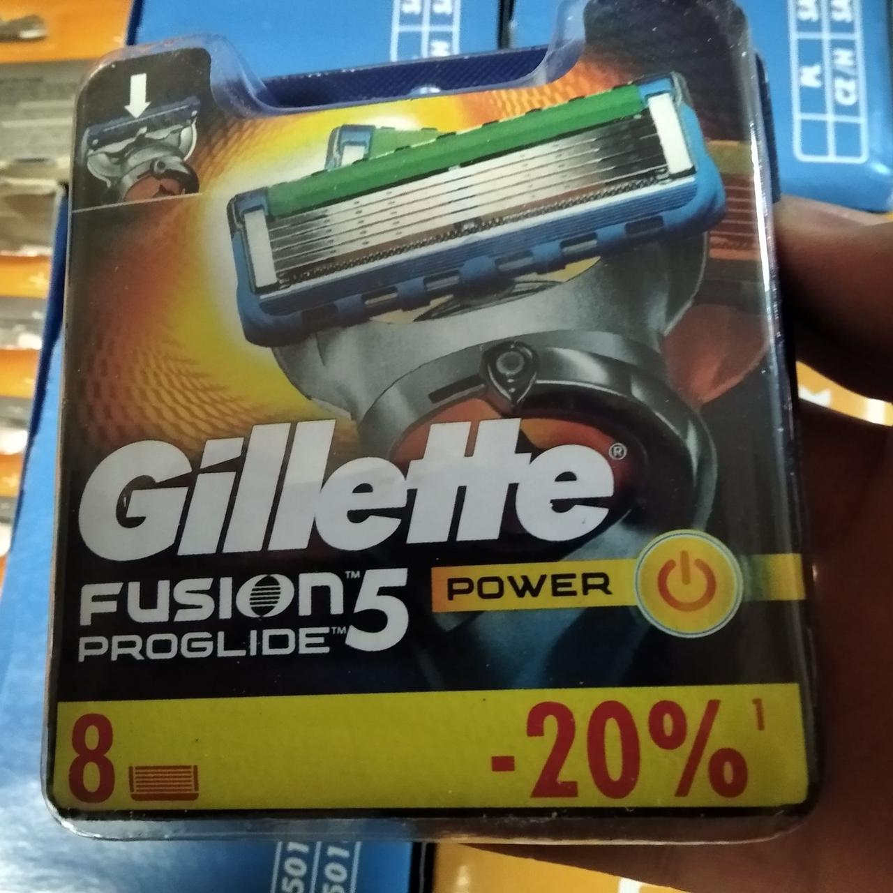 

Лезвия, кассеты, картриджи Gillette Fusion Proglide Power New Box 8шт / Жилет Проглайд Павер