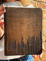 Блокнот в деревянной обложке "Forest" A5 100 листов Цвет Палисандр