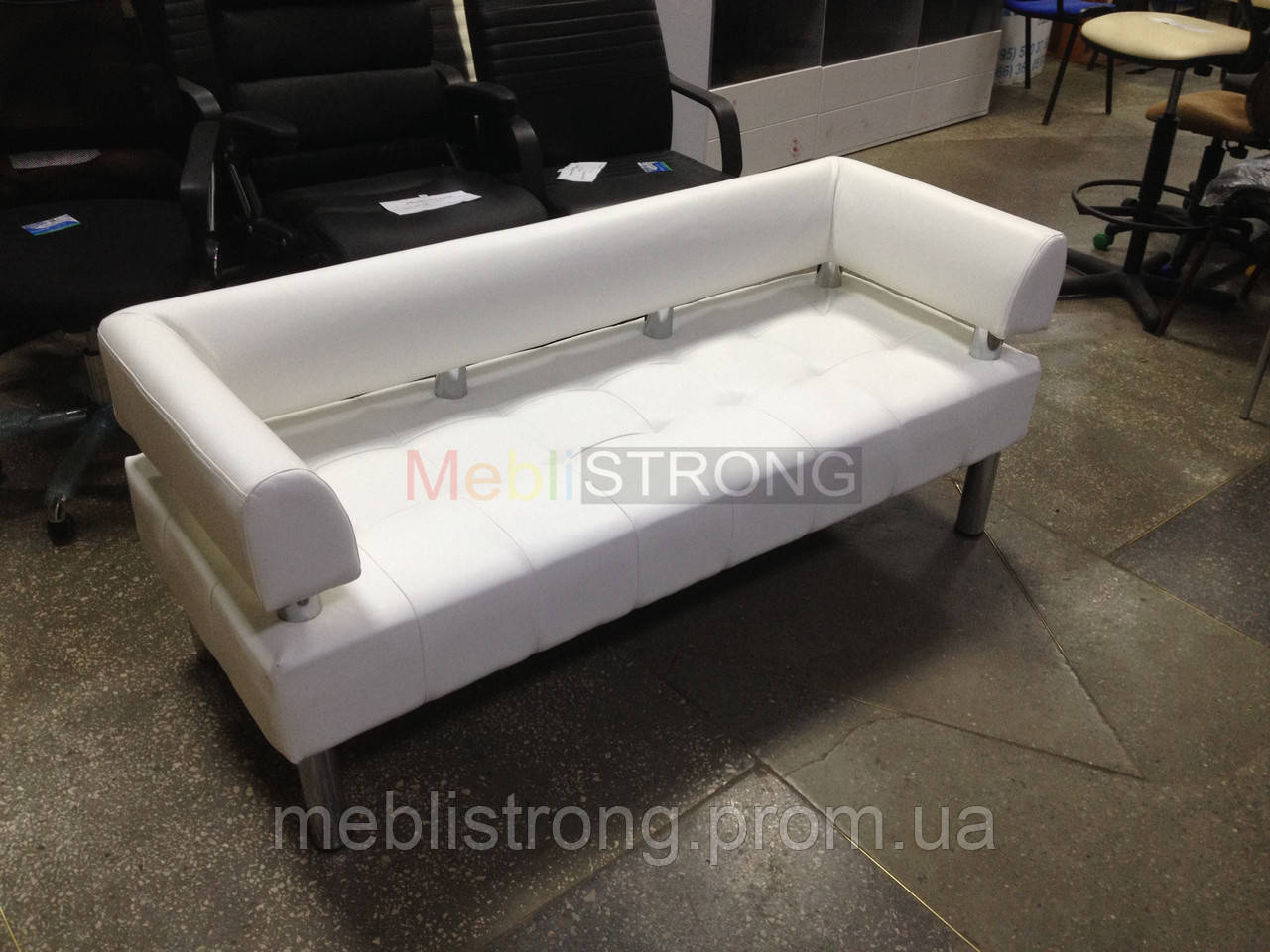Офисный диван в офис Стронг (MebliSTRONG) - белый матовый
