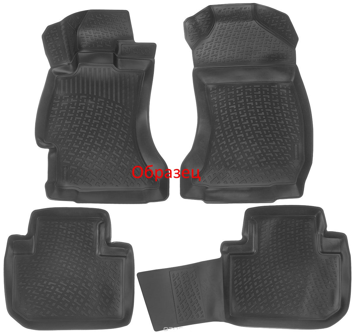 

Коврики в салон для Ford Ranger (06-) полиуретановые 202120101, Черный