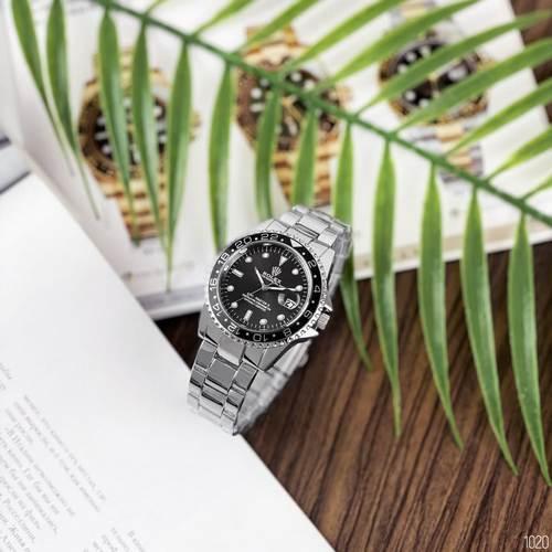 

Мужские молодёжные часы Rolex Submariner 6478 Silver-Black
