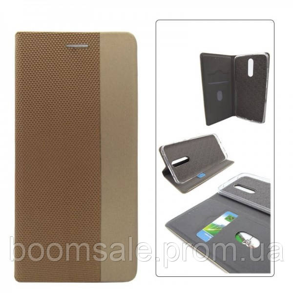 

Чехол-книжка для Xiaomi Redmi Note 8 Pro Hollo Etna Series gold, Золотой