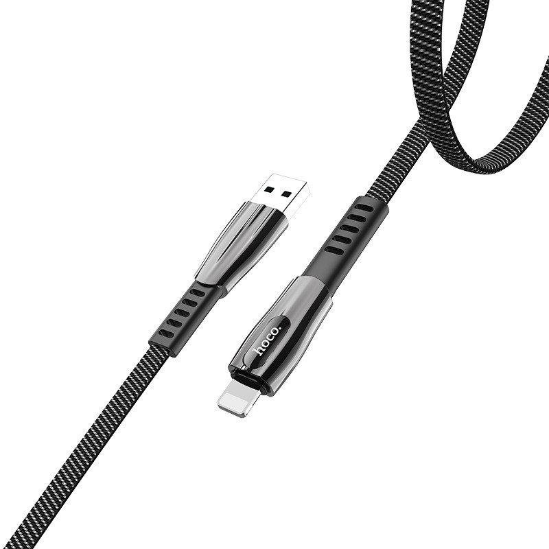 

Дата кабель Hoco U70 "Splendor" lightning (1.2М), Черно - серый