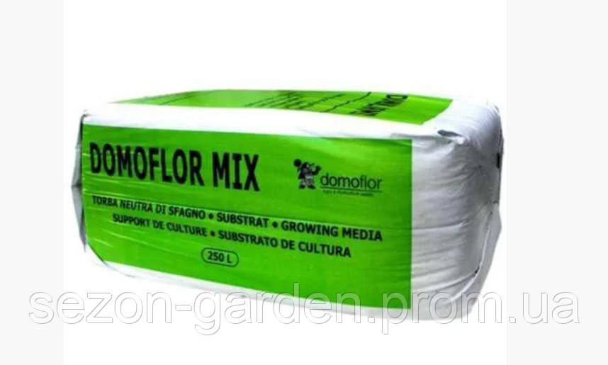 

Торф Домофлор Domoflor Mix4, фракція 0-10мм. 250 л Палета 18 шт