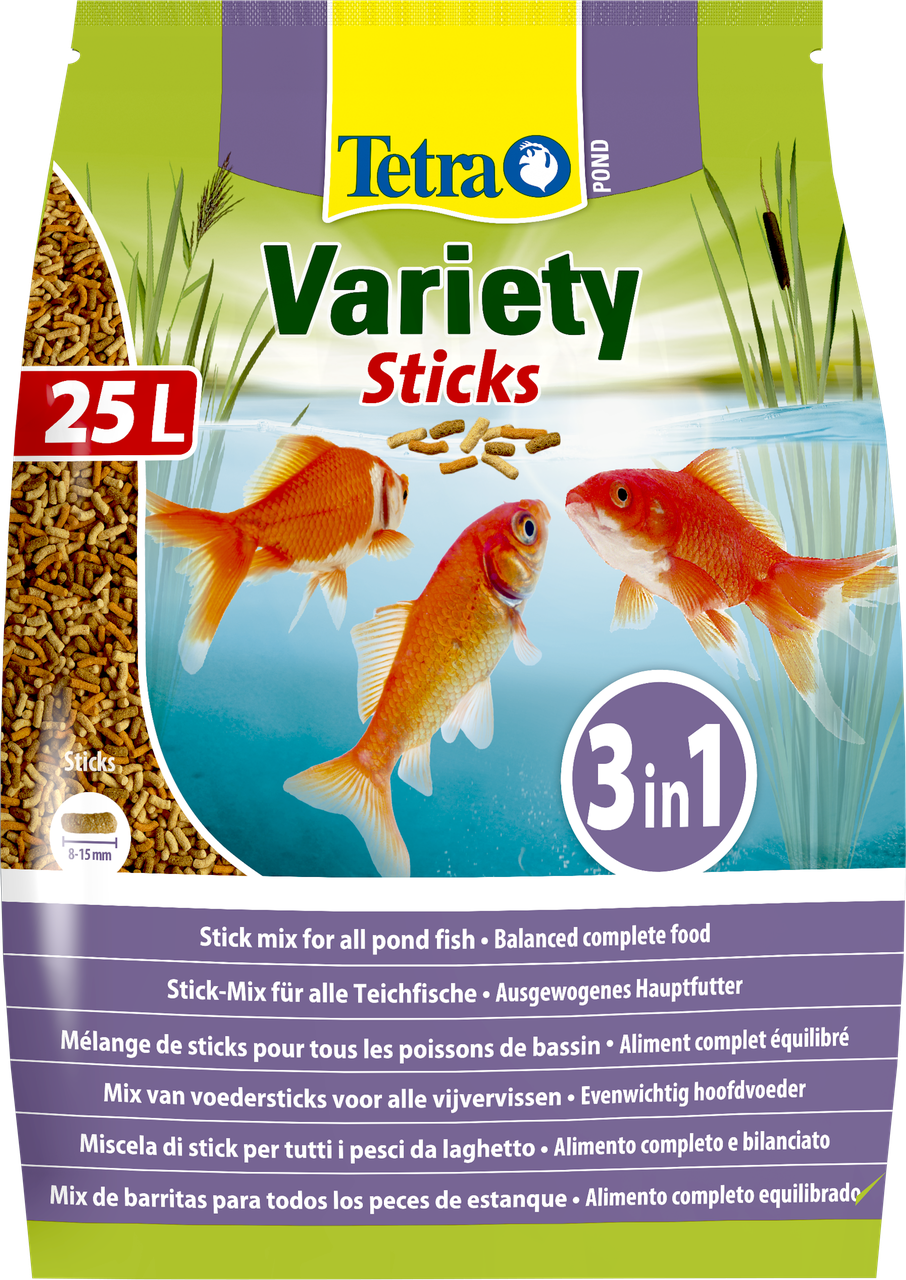 

Корм для прудовых рыб Tetra Pond Variety Sticks на зиму 4.1 кг/25 л