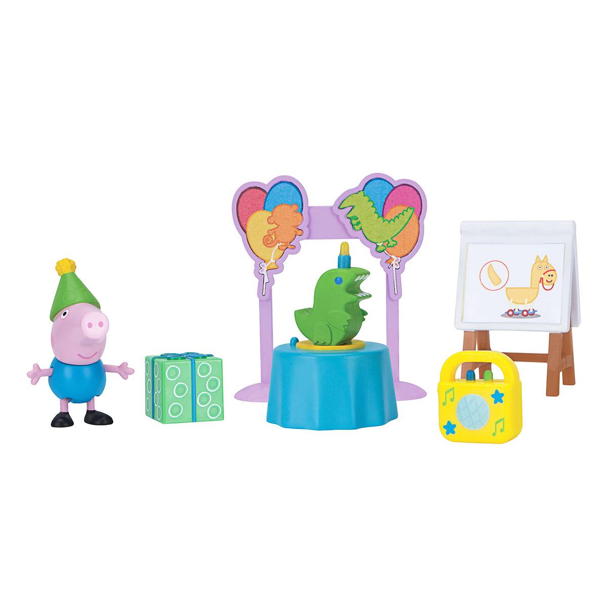 

Игровой набор Peppa - ДЕНЬ РОЖДЕНИЯ ДЖОРДЖА (фигурка Джорджа, аксессуары)