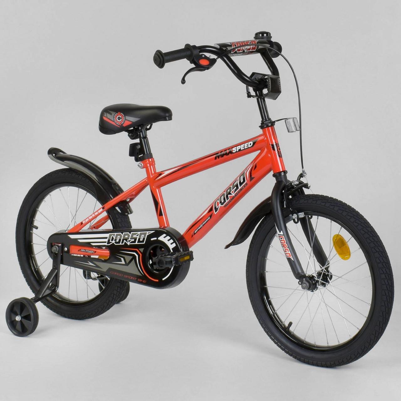 

Детский двухколесный велосипед 18" дюймов Corso EX-18 N 8872 Оранжевый