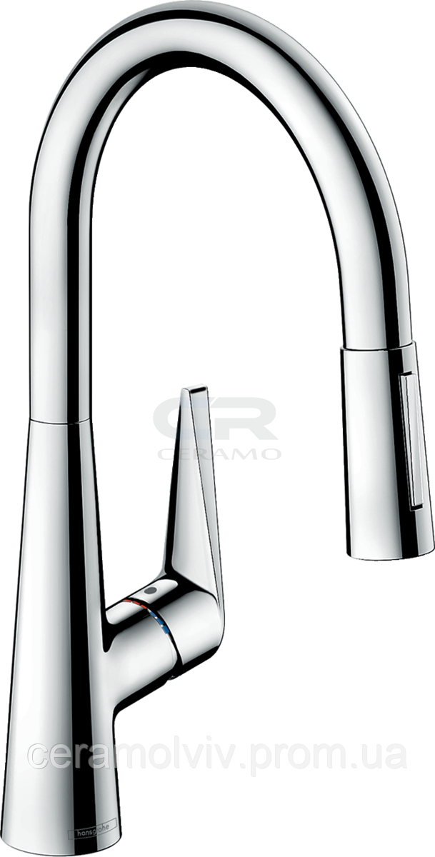 

Змішувач Hansgrohe Talis M51 200 для кухні з витяжним зливом (хром (72817000) )