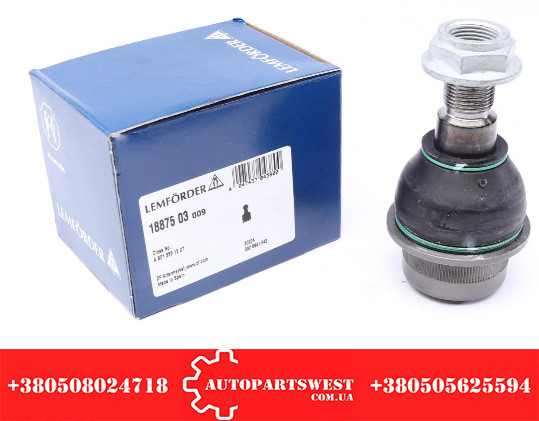 

Опора шаровая (передняя) MB Sprinter (901/902/903/904/905/909). VW LT. (96-06). LEMFORDER