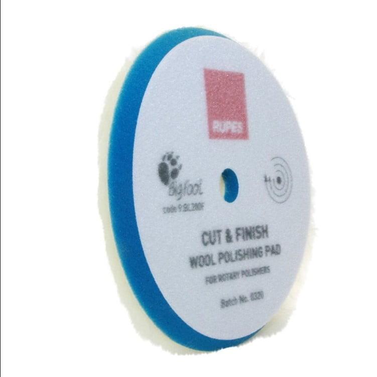 

Полировальный круг Rupes Cut & Finish из мериносовой шерсти грубый для роторных машинок Ø200 мм белый
