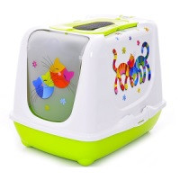 

Moderna Trendy Cat FF fun green туалет закрытый для котов, 50Х39Х37 см, ярко-зеленый