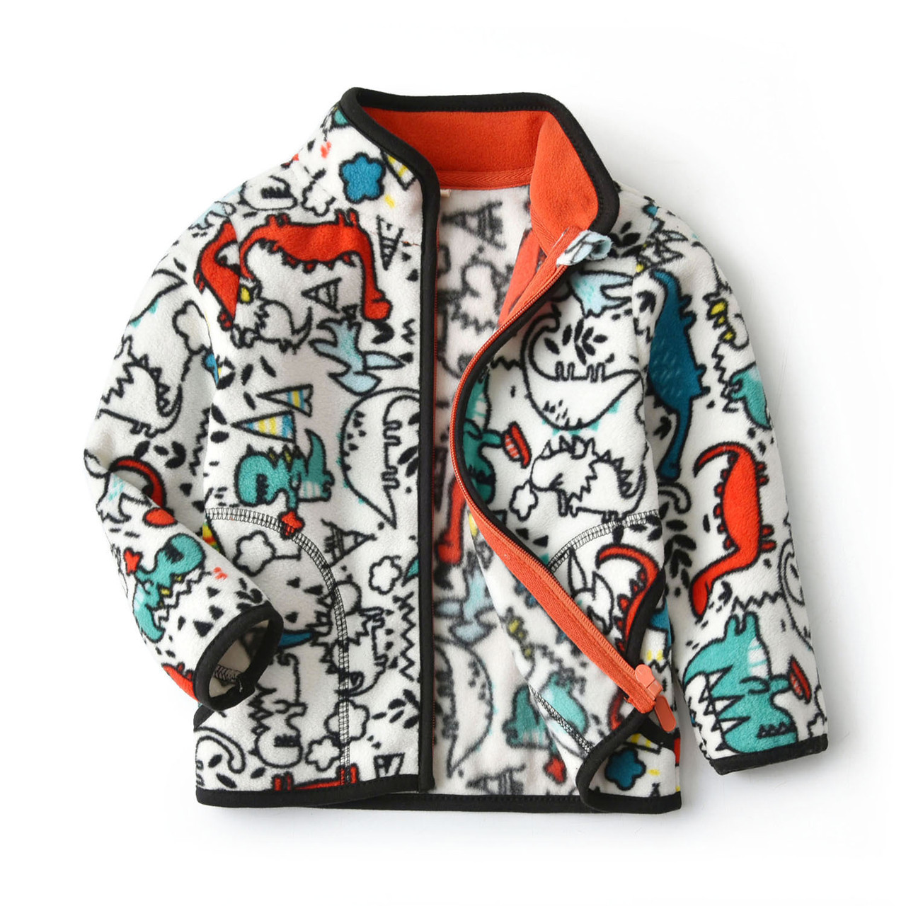 

Кофта детская флисовая Мир динозавров Berni Kids (90), Черный