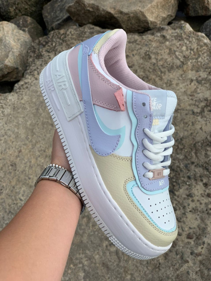 

Женские кроссовки Nike Air Force 1 Shadow Pastel / найк аир форс 1 шадов / кеды на лето / кожа / белые 40