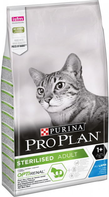 

Сухой корм для стерилизованных кошек и кастрированных котов с кроликом Purina Pro Plan 10 кг