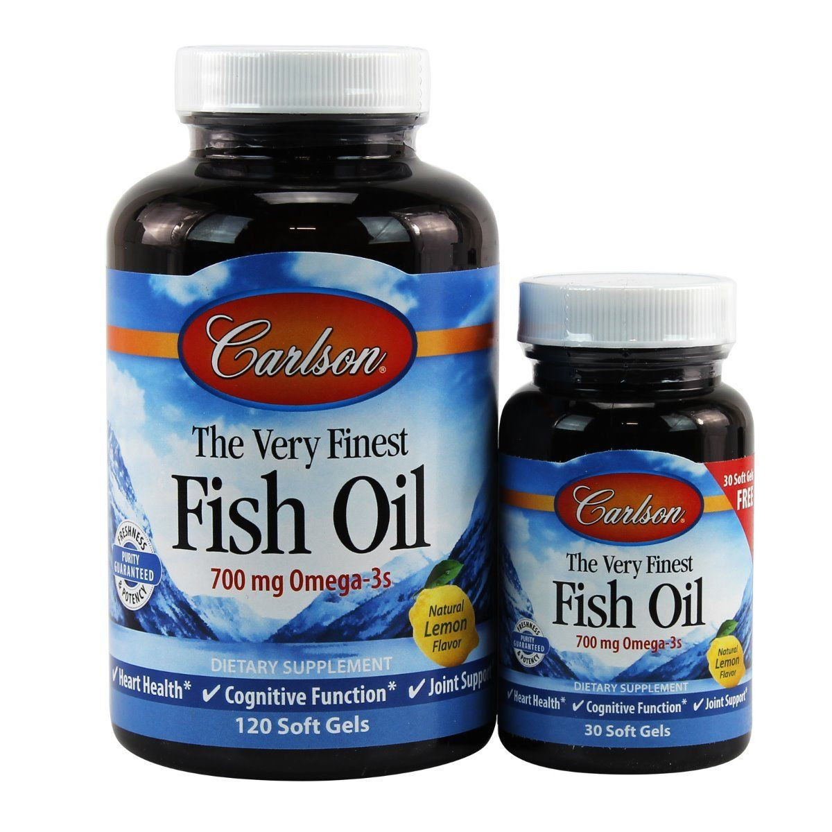 

Рыбий жир Carlson Labs Fish Oil Лимон 700 мг 150 капсул (33870)