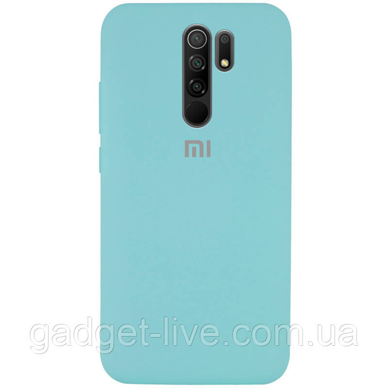 

Чехол Silicone Cover Full Protective (AA) для Xiaomi Redmi 9, Бирюзовый / ice blue