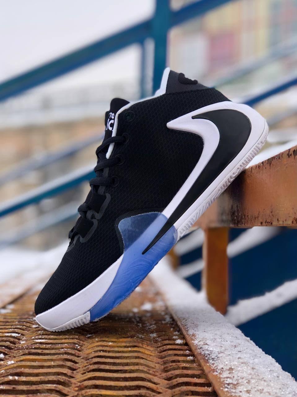 

Мужские кроссовки Nike Freak 1 Black White / Найк Фрик 1 Черные Белые 45, Черно-белый