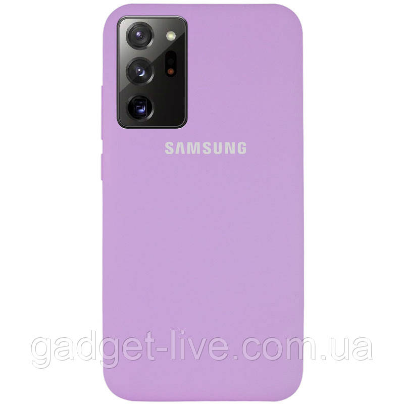 

Чехол Silicone Cover Full Protective (AA) для Samsung Galaxy Note 20 Ultra, Сиреневый / lilac