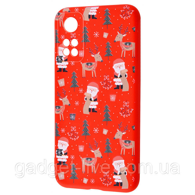 

TPU чехол WAVE Fancy для Xiaomi Mi 10T / Mi 10T Pro, Santa claus and deer / red