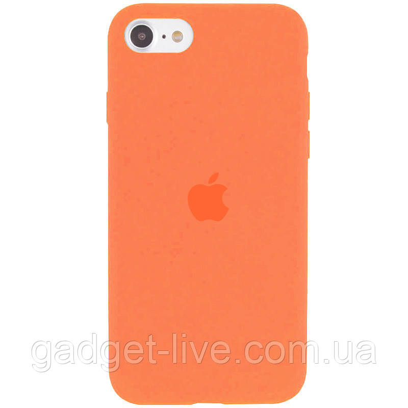 

Чехол Silicone Case Full Protective (AA) для Apple iPhone SE (2020), Оранжевый / vitamin c