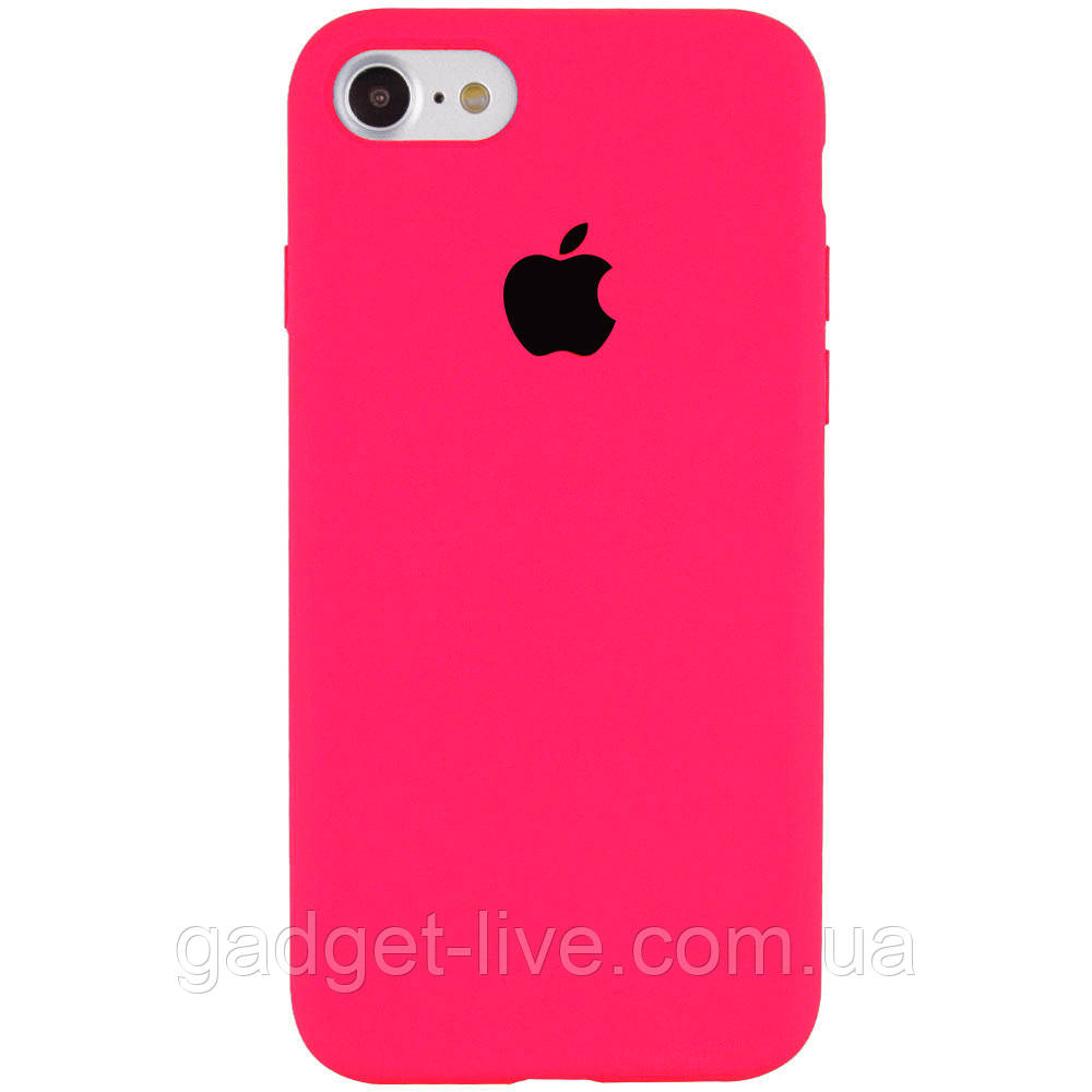 

Чехол Silicone Case Full Protective (AA) для Apple iPhone 7 / 8 / SE (2020) (4.7"), Розовый / barbie pink