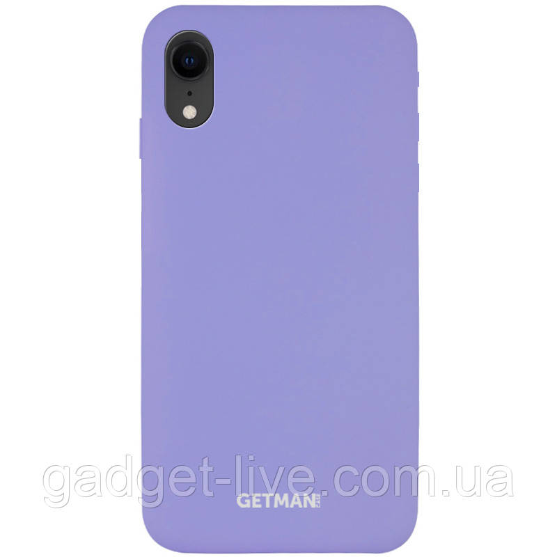 

Чехол Silicone Case GETMAN for Magnet для Apple iPhone XR (6.1"), Сиреневый / dasheen