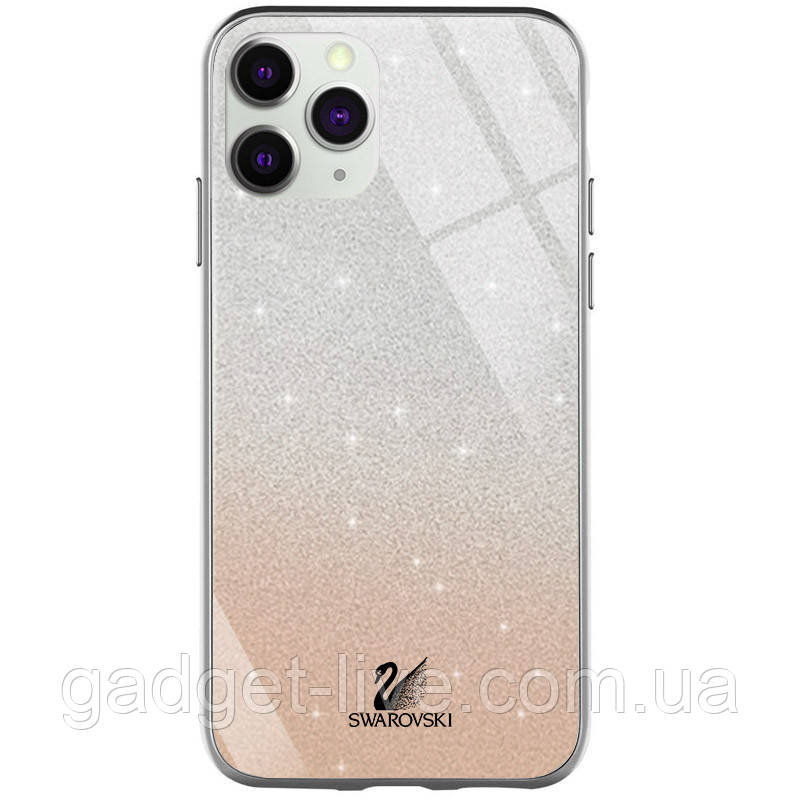 

TPU+Glass чехол Swarovski для Apple iPhone 11 Pro Max (6.5"), Золотой