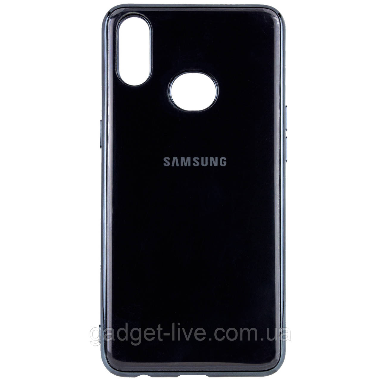 

TPU чехол GLOSSY LOGO для Samsung Galaxy A10S, Черный