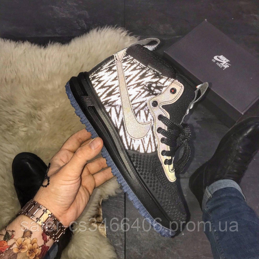 

Nike Lunar Force 1 Duckboot 17 Black Reflective (Черный), Чёрный